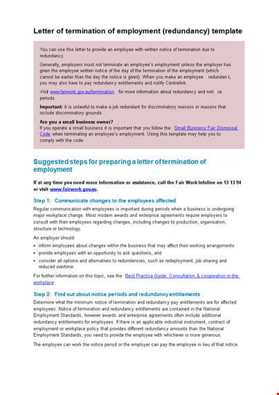 letter of termination of employment template template