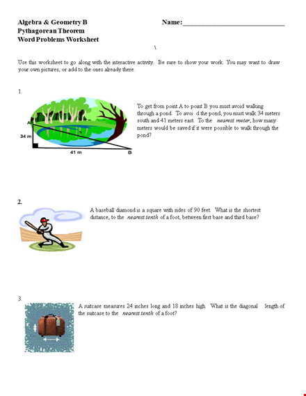 pythagorean theorem template