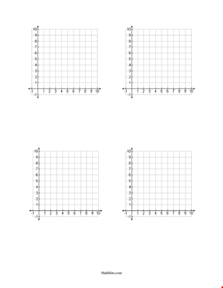 free printable graph paper template | customizable with axis | mathbits template