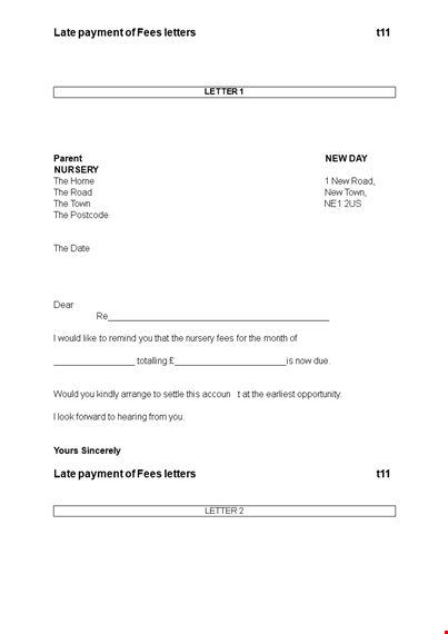late payment letter template template