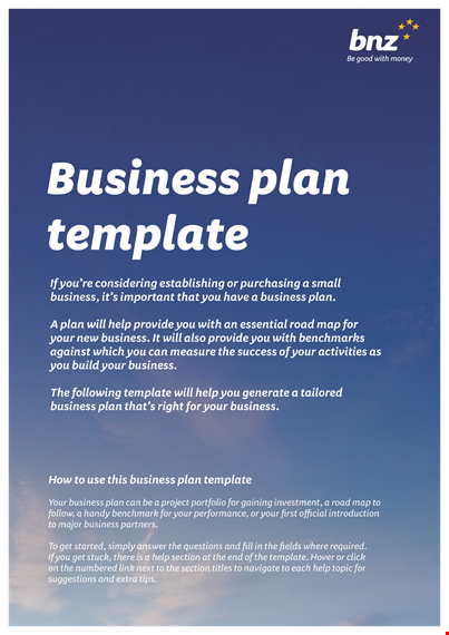 simple basic business plan template template