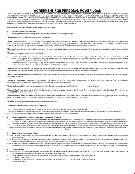 create a binding loan agreement with our easy-to-use template - borrower shall agree template