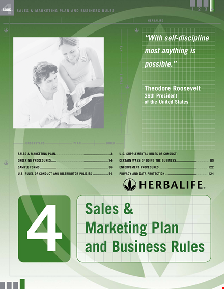 sales and marketing plan template for distributors | herbalife template
