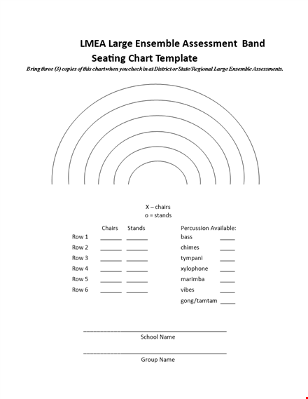 seating chart template - create easy and efficient charts for large ensembles and assessments template