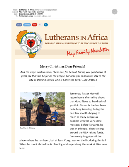 family newsletter template christmas template