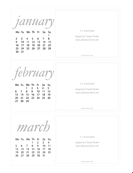 hourly desk calendar template