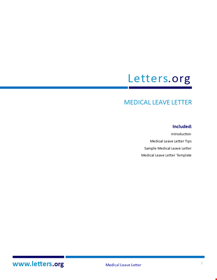 leave of absence template | letter, medical, ebook | download now template