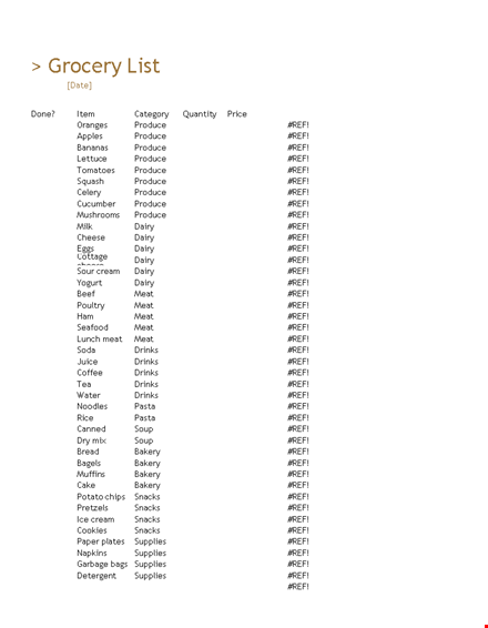 grocery inventory template