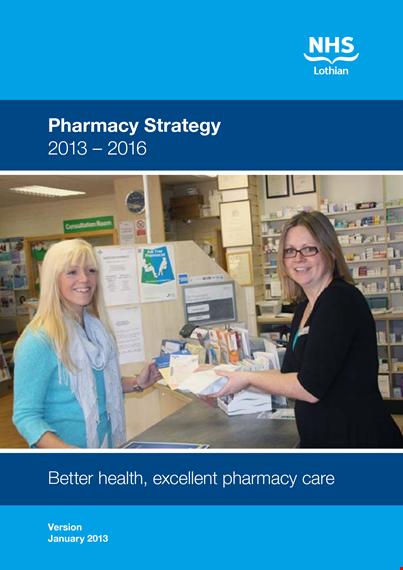 retail pharmacy strategic plan template