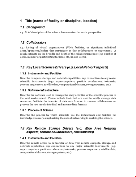 science case study template - describe your network with ease template