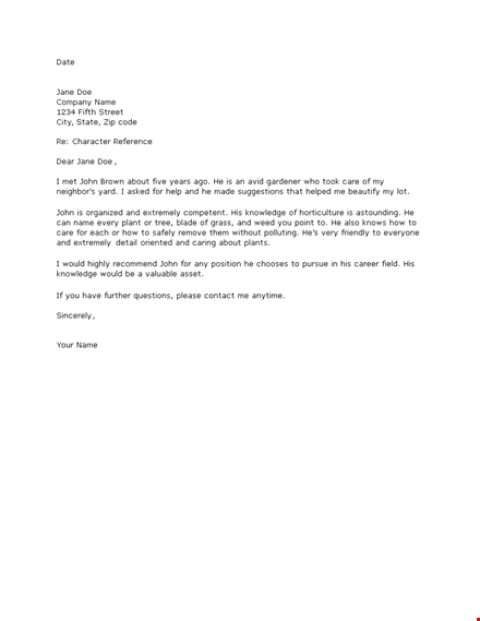 extremely knowledgeable reference letter template