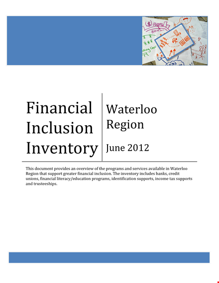 financial product inventory template