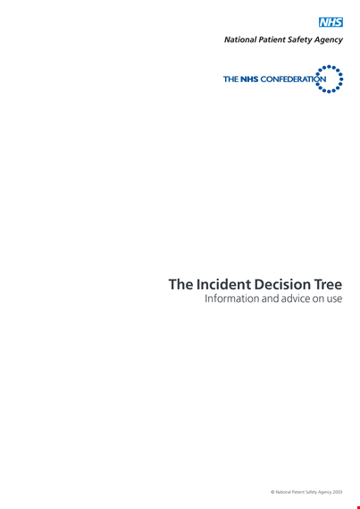safety incident decision tree template for patient and individual incident incidents template