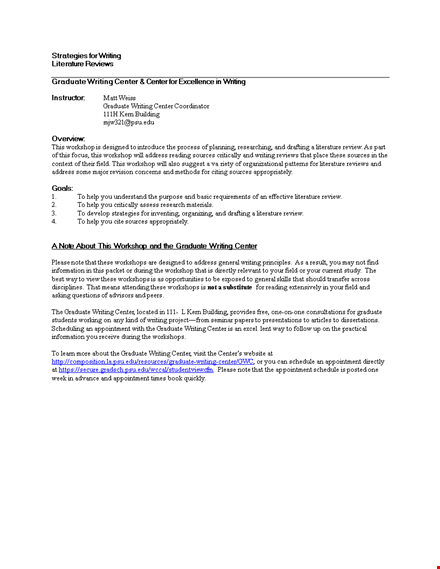 dissertation literature review example template