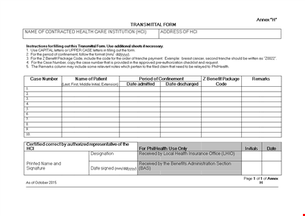 professional letter of transmittal template - easy to use template