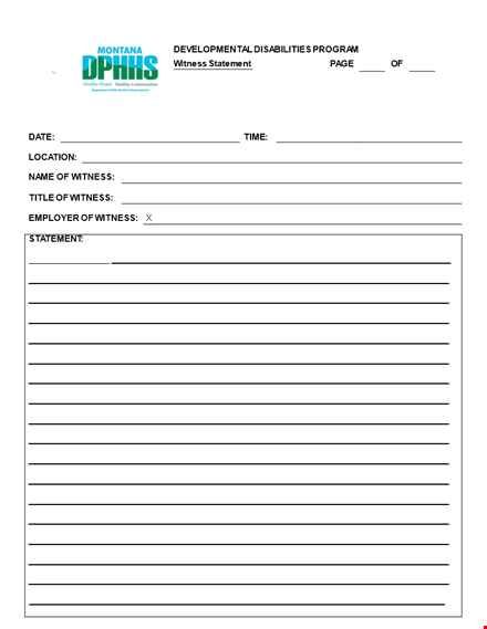 create a valid witness statement form in minutes template