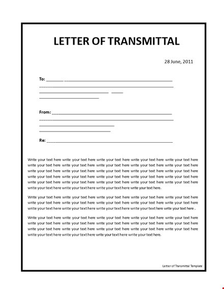 get your documents signed: letter of transmittal template template