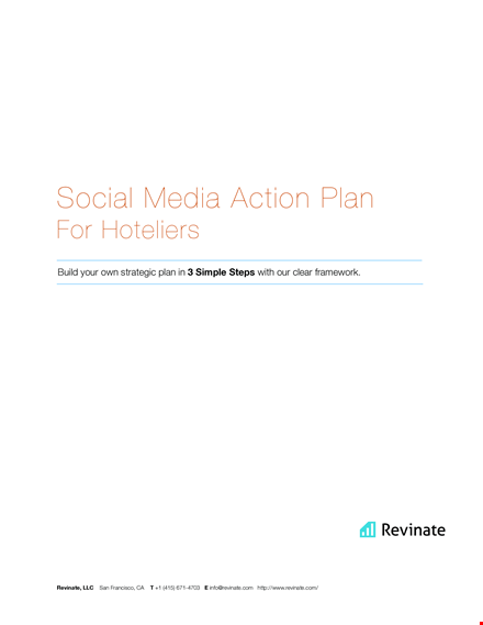 social media action plan template template