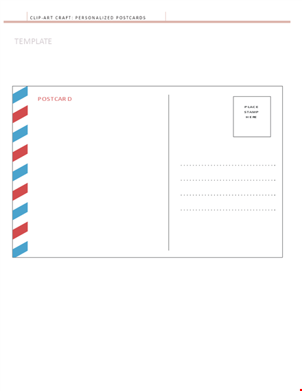 download free postcard template - customize and print | martha stewart template