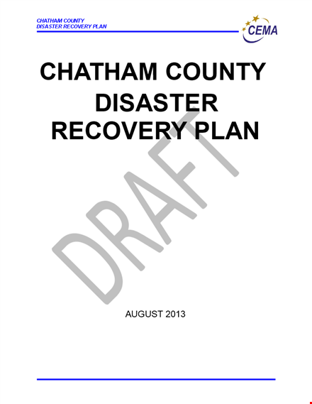secure your county's recovery with our disaster recovery plan template template