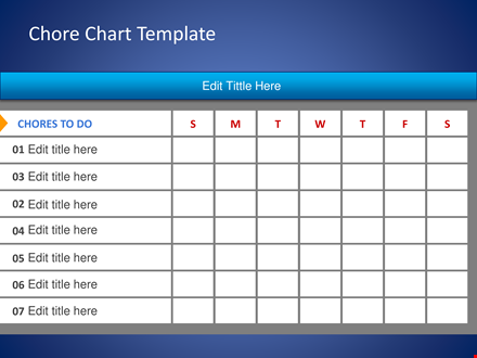 get organized with our chore chart template - assign and track chores easily template