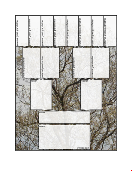 family tree template - create your family tree today template