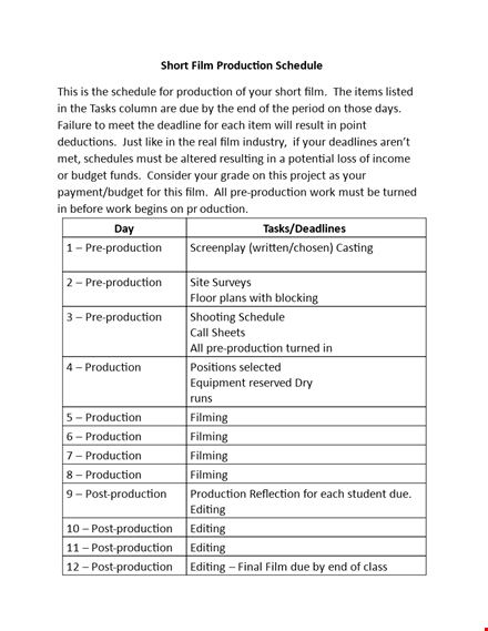 film production services | high-quality filming and production template