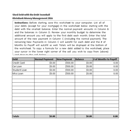 eliminate debt faster with our debt snowball spreadsheet - free download template