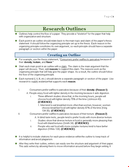 creating a research paper outline - step-by-step guide for an effective paper template