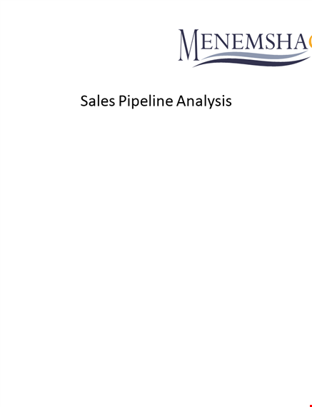 sales pipeline analysis template cpuyaxttzbv template