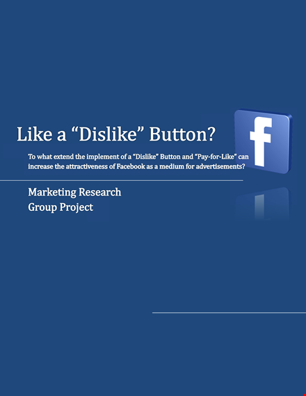 social media market research proposal template | advertising, users, facebook template