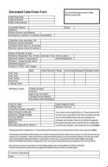 order form template - simplify your orders & balance your bookkeeping template