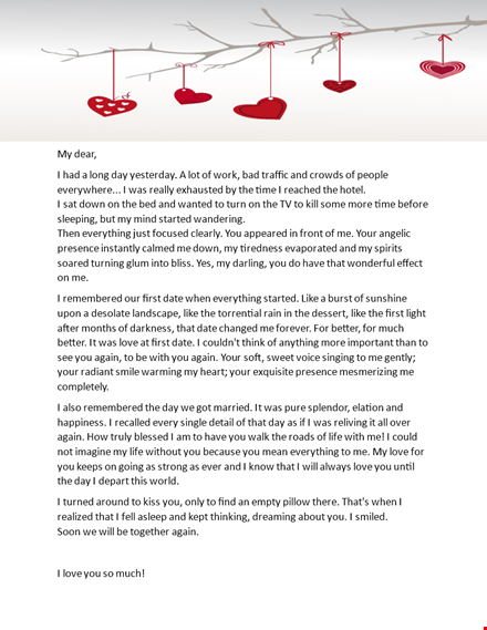 get the best love letter template - create a lasting impression template