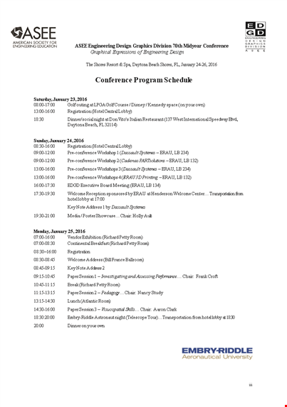 conference program template