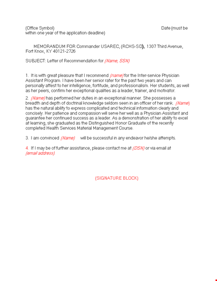 expert letter of recommendation for applicants template