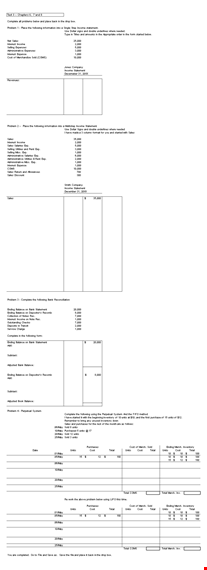 merchandisers multi step income statement template