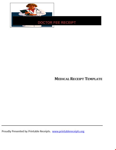 doctor fee receipt template