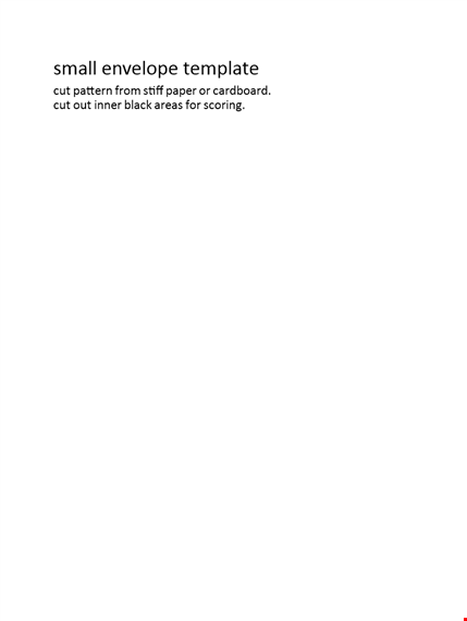 inward-facing envelope templates for efficient paper handling template