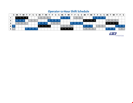 hourly shift schedule template - create and manage your employee shifts template