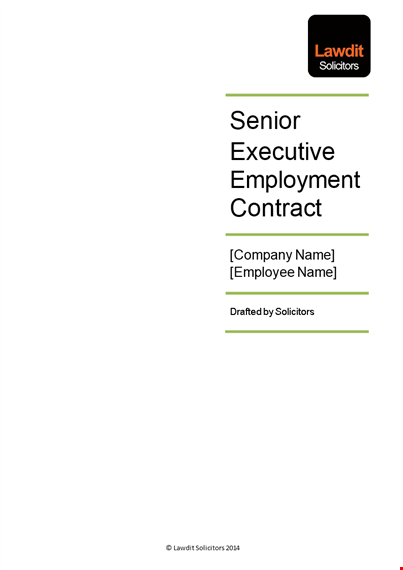employment contract agreement: company and employee shall establish terms template
