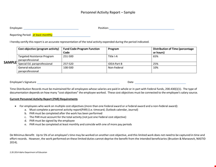 employee monthly activity report template - track employee activities & federal compliance template