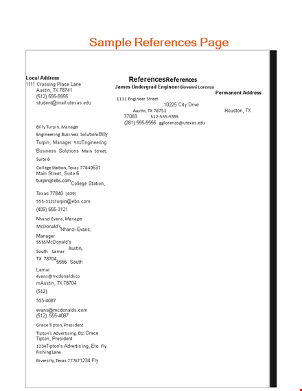 reference page template for manager in texas - tipton & turpin template