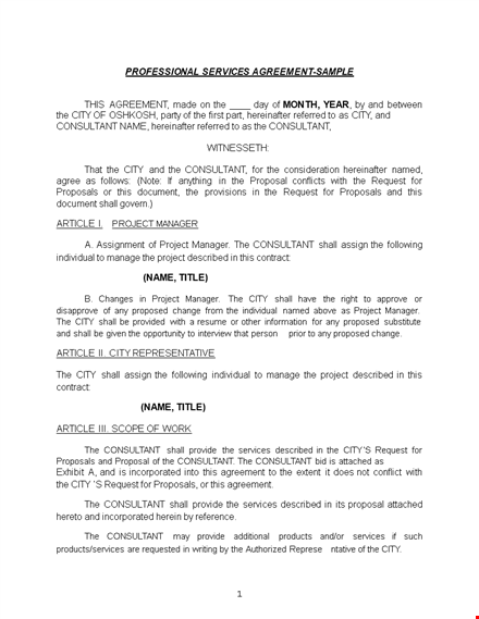 customizable service agreement template for projects | consultant shall comply with this agreement template