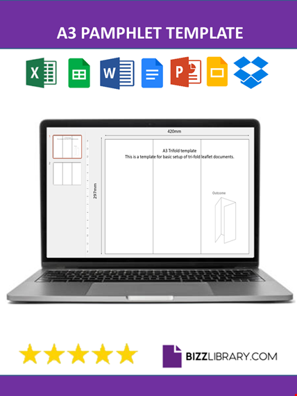 a3 pamphlet template template