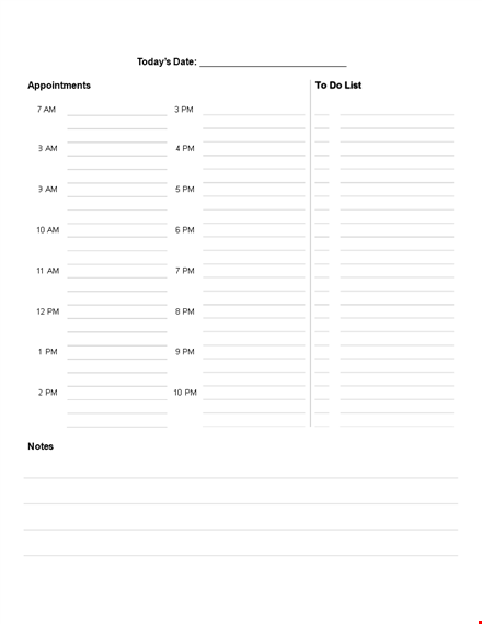 daily agenda pdf template