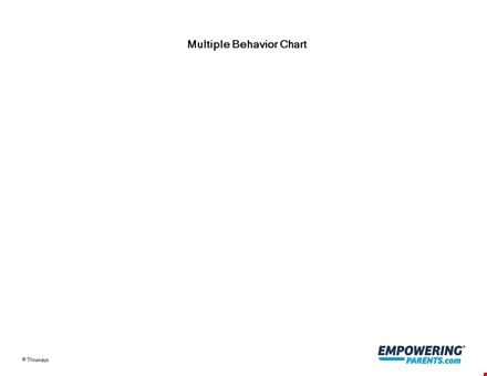 free multiple behavior chart for tracking child behaviors template