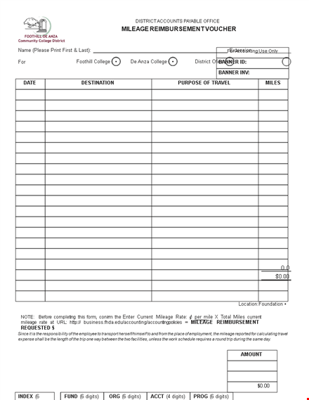 printable reimbursement form for mileage - simplify your expense claims template
