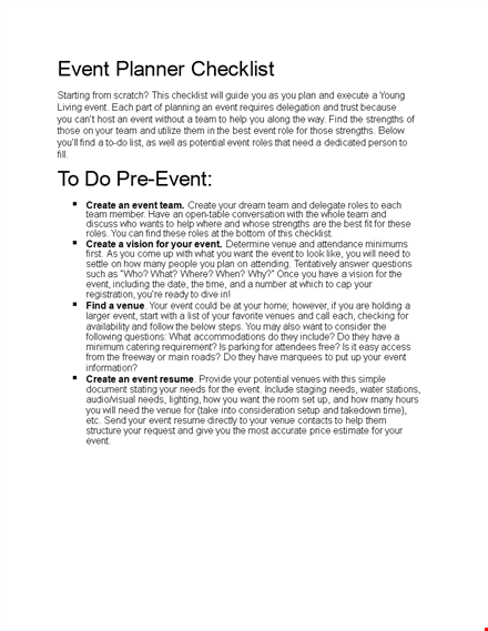 create an event planning template for easy registration template