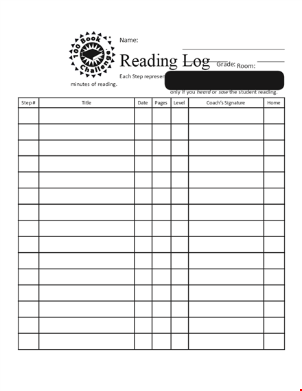 reading log template for bookworms - keep track of your reading progress with ease template