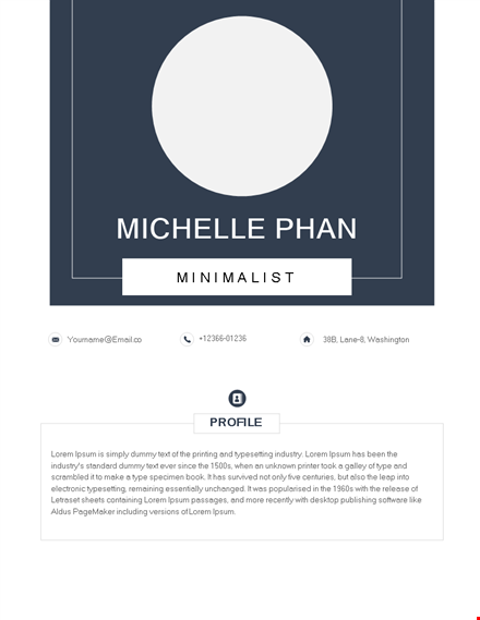 minimalist resume template letter template